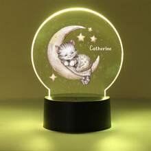 1pc Personalized Name Night Light, Children's Birthday Gift Customization, Friend Custom Gift, Bedroom Decor Customization, Party Decor Customization, Party Decor, Custom Moon Night Light, Back To School Gift - Black - View 45