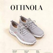 New Casual Sports Shoes For Spring 2026, Featuring A Lace-Up Design, EVA Material, Breathable Mesh Upper, Stylish Appearance, Fashionable Color Scheme, Versatile And Easy To Match, And A Thickened Sole. New Arrival Now. - trắng - Xem 1