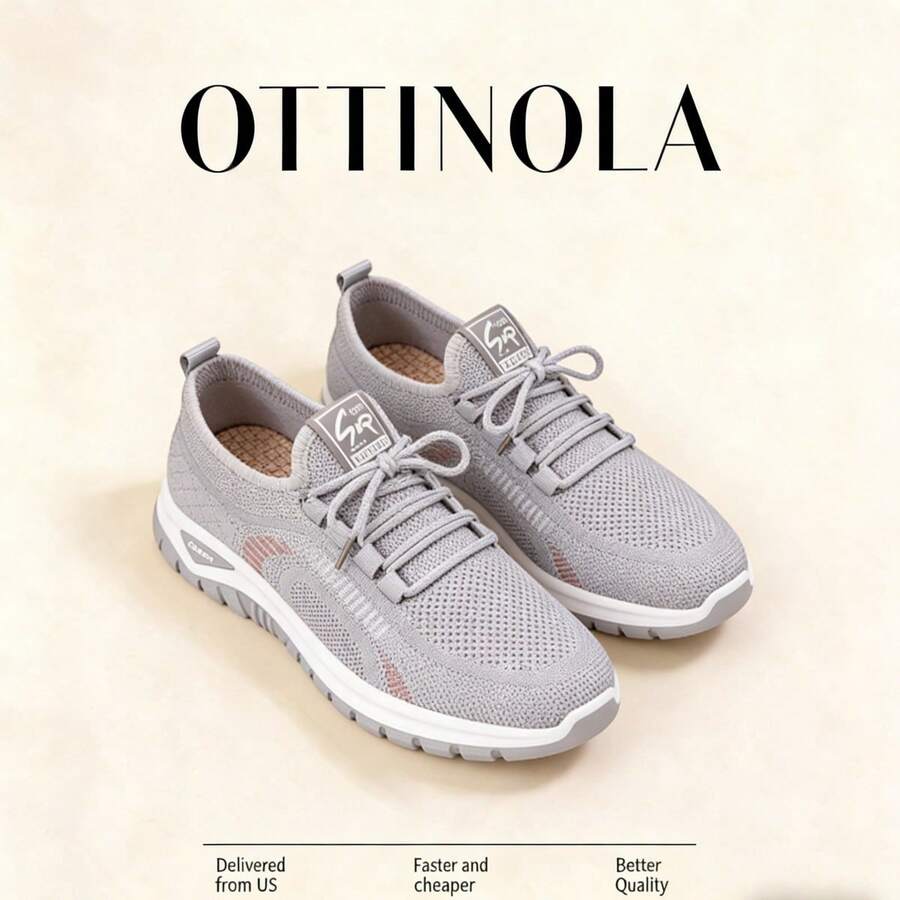 New Casual Sports Shoes For Spring 2026, Featuring A Lace-Up Design, EVA Material, Breathable Mesh Upper, Stylish Appearance, Fashionable Color Scheme, Versatile And Easy To Match, And A Thickened Sole. New Arrival Now. - trắng - Xem 1
