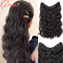 Moño de cabello ondulado de agua de 20 pulgadas de largo con 5 clips, diseño multicapa, fibra sintética, estilo básico para uso diario - Multicolor - Ver 10