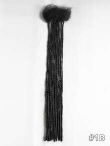 Tóc nối dreadlock thủ công hoàn toàn, rộng 0.2cm, 10 sợi, dành cho nam, nữ và trẻ em. Có thể nhuộm và tẩy màu bằng kim và lược. Tóc thật chưa qua xử lý, màu đen tự nhiên, ombre nâu và đỏ tía. - Nhiều màu - Xem 13