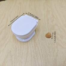 Model Mangkuk Toilet Mini Realistis, Properti Adegan Kamar Mandi Miniatur, Cocok untuk Dekorasi Adegan Kamar Mandi Diorama, Hadiah Koleksi untuk Penghobi dan Penggemar - MultiWarna - View 3