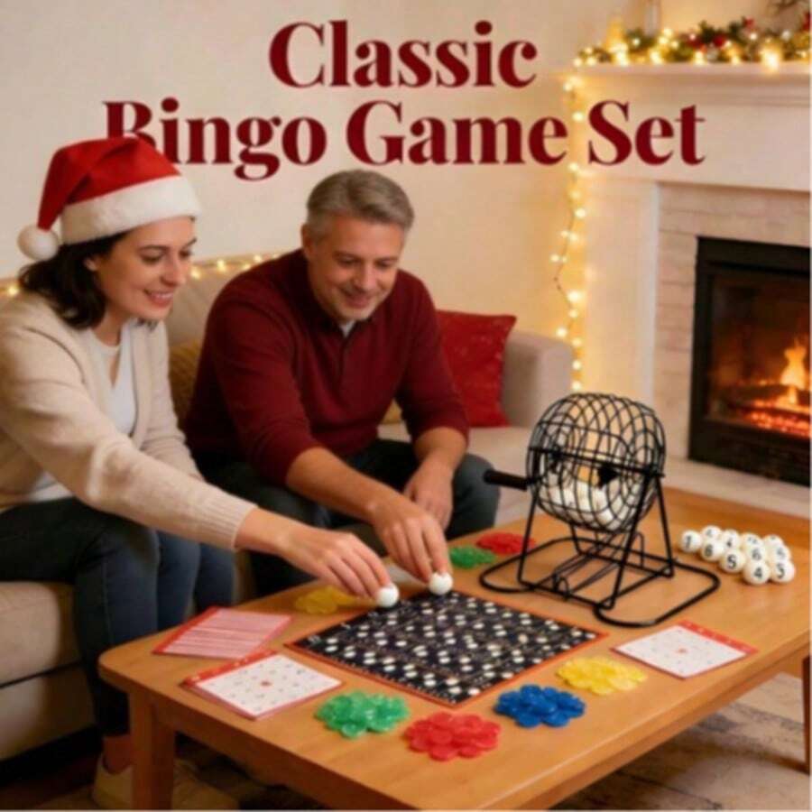 Cardinal Classics Metal Bingo Cage Set | Deluxe Numbered Ball Bingo Game For Kids & Adults, 8 Years And Up - default - 查看 1