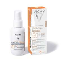 Vichy Capital Soleil UV-AGE Daily Tinted Fluid Medium SPF50+ 40ml | Anti-Aging Face Sunscreen, Lightweight Texture, Natural Finish, Daily Use ✅ Entrega 24/72h A España (Península) | Beauty Explotion | Tu Tienda De Belleza Y Maquillaje – Explota Tu Mejor Versión. - Hydrating - View 3