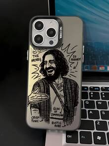 Funda de teléfono negra con diseño único y estético de Jesús, con botón independiente, resistente a caídas y antideslizante, compatible con iPhone 16 ProMax/16/16 Pro/16 Plus/15/15 ProMax/15 Pro/11/12/13/14 ProMax/11 Pro/11 ProMax/12 Pro/12 ProMax/13 Pro/13 ProMax/14 Pro/14 ProMax, diseño elegante y creativo - Multicolor - Ver 1