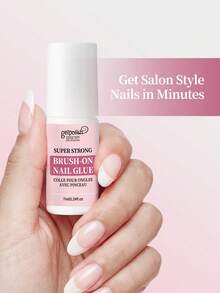Super Strong Nail Glue, Suitable For Acrylic Nails, Nail Tips, Press-On Nails, False Nails, Salon-Grade Brush-On Nail Glue, Easy To Apply, Long-Lasting Adhesion - 7g - View 4