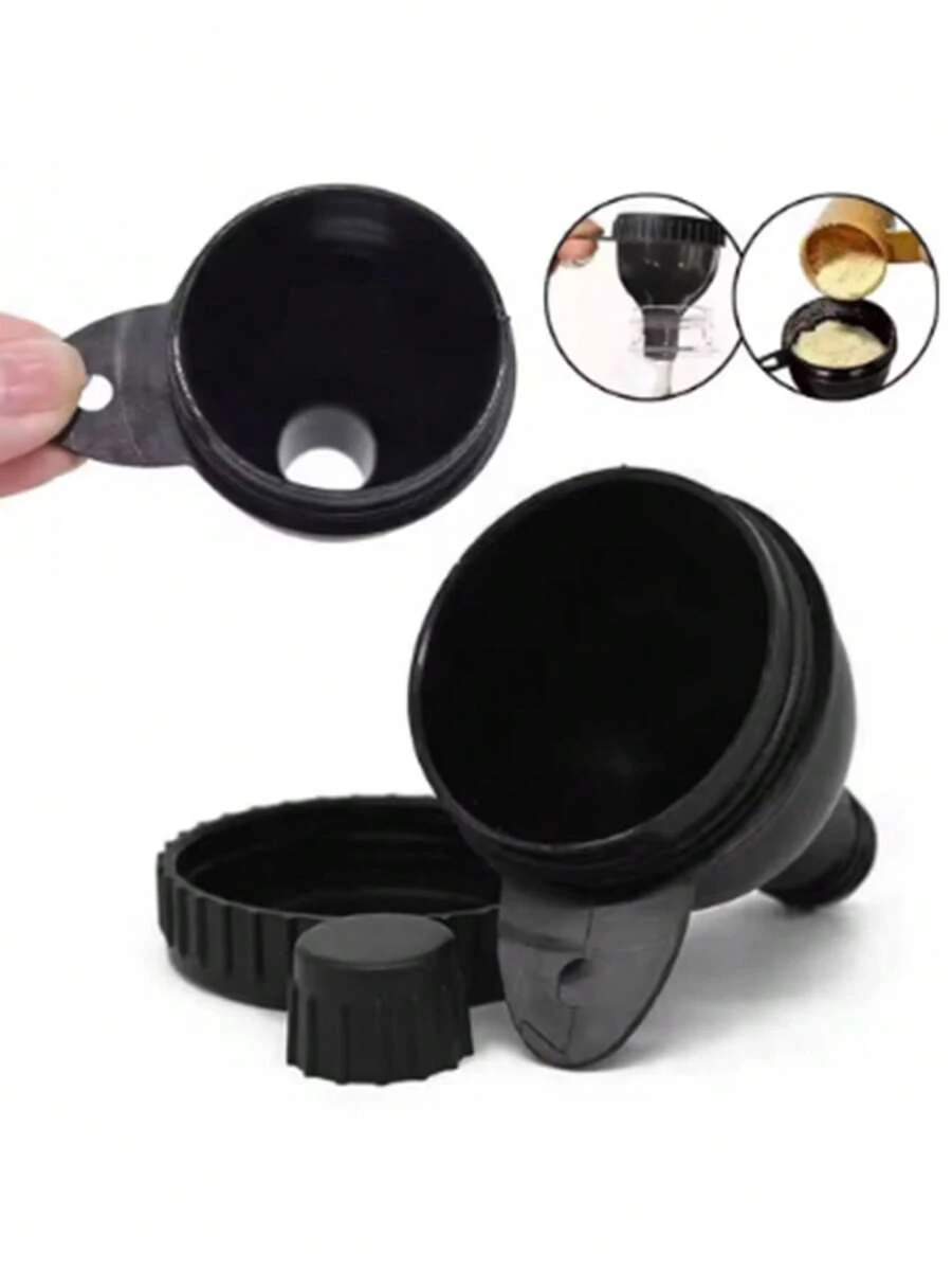 1pc Mini Portable Protein Powder Funnel With Keychain, Suitable For Travel, Fitness And On-The-Go Protein Powder Mixing, Hygienic Leak-Proof Powder Transfer Device For Bottles And Containers, Applicable For Protein Powder Containers - View 1