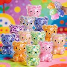 1/2/3/10个装可爱小熊捏捏球 - 超大号麻糬软萌玩具 - 成人减压捏捏球，款式颜色随机，生日派对礼物，压力球，捏捏玩具 - 彩色 - 查看 7