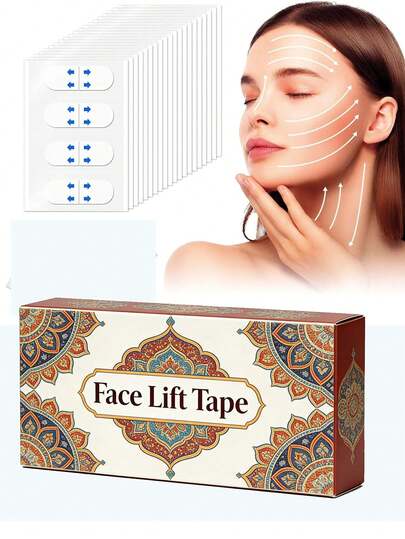 Face Lifting Tape | Invisible Instant Lifting Tape | Lifts Sagging Skin, Reduces Double Chin | Alcohol-Free, Unisex, Suitable For All Skin Types | Concealing
