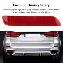 Car Rear Bumper Left Reflector 63147847591 Bumper Reflector Lens for X5 F15 2013‑2018 - Número de referencia: 63147847591, 7847591 - Ver 4