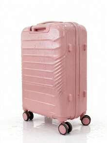 La nueva actualización de la maleta de viajes y negocios se fortalece con hebillas metálicas de gran capacidad de 500 kilogramos de refuerzo de carga, y la tira de tracción de aleación de aluminio es simple y de moda. - Rosa - Ver 3