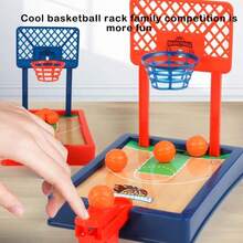 Permainan Basket Mini untuk Jari di Meja, Permainan Interaktif untuk Melatih Fokus, Dekorasi Lapangan Simulasi, Hadiah Ulang Tahun, Sekolah, dan Semua Festival - MultiWarna - View 8