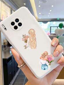 50pcs Flower Girl Stickers Handbook Laptop Cell Phone Case Luggage Guitar Stickers - A - View 3