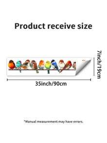 1pc Branch-Perched Bird Wall Sticker, Minimalist Natural Decal, Removable Self-Adhesive Design, Adds Poetic Accents To Living Room Or Bedroom. Elegant Branch-Perched Bird Decal For Entryway Or Hallway, Easily Peel And Stick To Create A Harmonious First Impression, Instantly Adds Organic Graceful Ambiance To Any Space. - Birds On the Branches - View 7