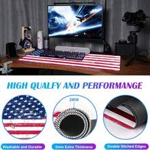 American Flag Extended Mouse Pad, Laptop Pad, Waterproof, Non Slip, Gaming Office And Home Stitching Edge Table Pad - Rectangle - View 3