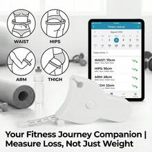 1pc Automatic High Precision 3-Dimensional Measuring Tape, 60 Inch Soft Tape Measure For Body Measurement, Arm, Chest, Thigh Or Waist, Suitable For Personal Trainer Or Home Fitness Goals (Black & White) - Soft Measuring Tape - View 13