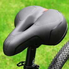 Bike Saddle Bicycle Seat Cushion Ergonomic Shock Absorption Riding Equipment Accessories - Negro - Ver 5