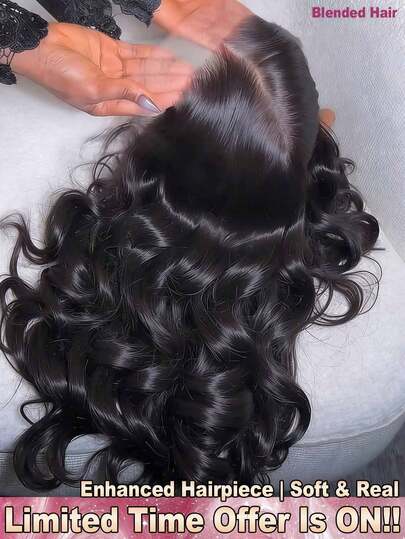 34 Inch 200% Density Body Wave 5*5 13*4 HD Transparent Lace Frontal Wigs Glueless - Natural Black Color Pre Plucked Pre Bleached Body Wave Lace Front Wigs With Baby Hair - Brazilian Virgin Pre Cutting Pre Pulling Pre Ironing No Glue Needed No Skills Loose Wave Lace Closure Wigs Frontal Glueless - Human Frontal Hair Wigs Glueless Weaves Wigs For Women Daily Use Blended Hair