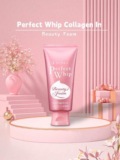 Shiseido Espuma limpiadora de colágeno perfecto SENKA 120g, limpieza profunda y humectación, infundida con esencia de seda y ácido hialurónico dual, control de grasa e hidratación, apta para todo tipo de piel incluyendo piel sensible, ideal para el cuidado diario de la piel y viajes, también un regalo perfecto para amantes de la belleza y entusiastas del cuidado de la piel. Cuidado esencial de la piel, limpieza humectante, control de grasa, infundido con colágeno, apto para piel sensible, tamaño de viaje