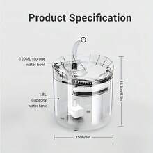 EDVELLA Pet Water Fountains - Fuente De Agua Para Mascotas - View 9