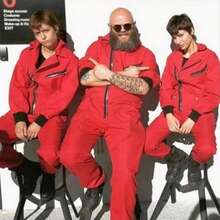 1 Set Red Jumpsuit Cosplay Costume, Anime Performance Outfit (Mask Not Included), Halloween - Red - View 2