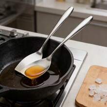 2pcs/1pc High Quality Stainless Steel Kitchen Spatula - Perfect For Flipping, Serving And Cooking - Multicolor - View 7