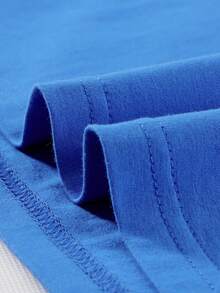 [Officially Licensed By Disney] 'Mickey And His Friends' Mickey Mouse Print Cotton T-Shirt Children's Short-Sleeve T-Shirt, Cartoon Print Top For Boys And Girls, Casual Sports Crew Neck Short-Sleeve Cotton T-Shirt, Machine Washable, Comfortable, Cool, Durable Knitted Gift - Bleu azur - Voir 6