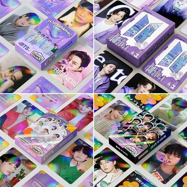 50 piezas/124 piezas/92 piezas Conjunto de colección de tarjetas fotográficas de JIMIN V J-HOPE RM JIN - Conjunto de álbum de fotos hecho a mano para fans, regalo de cumpleaños de K-POP, tarjetas coleccionables con caja de exhibición, juego de marcadores, tarjetas coleccionables para el Día de San Valentín, pequeño regalo, tarjetas fotográficas hechas por fans