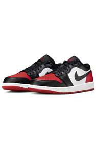 Air Jordan 1 Low 'Bred Toe 2.0' White Varsity-Red Black Sneakers Men 553558-161 - 彩色 - 查看 3