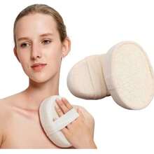 Estropajo Corporal Exfoliante Lufa Bola De Baño Frotar Hojas - Blanco - Ver 5