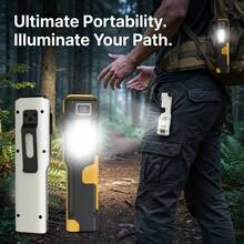 1支EDC战术可充电手电筒，双开关LED手电筒，带数字显示，6种模式，适用于露营和紧急情况。 - 多色 - 查看 10