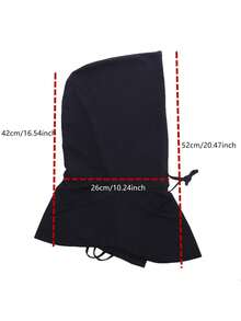 1pc Unisex Breathable Full Face Sun Protection Mask, 3-In-1 Mask Hat Neck Gaiter, Made Of Cooling Fiber Fabric, Suitable For All Year Round Use - A - View 4