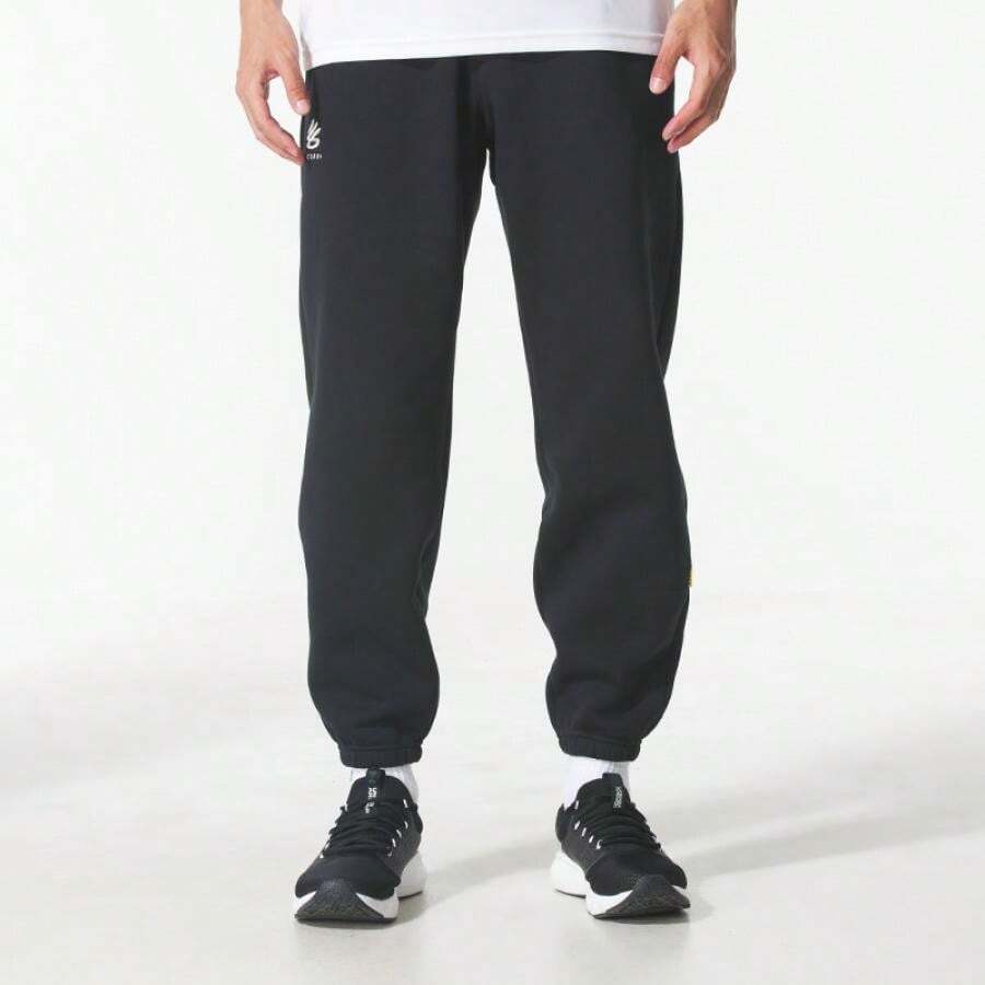 Under Armour Curry Splash Jogger Pants, Woven Men's Basketball Training Fitness Casual Pants 1387097-001 - Black - View 1
