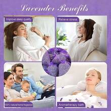 薰衣草香氛袋，床头助眠枕套，缓解焦虑，改善睡眠，天然草本香薰，晚安薰衣草香氛袋 - 淡紫色 - 查看 6