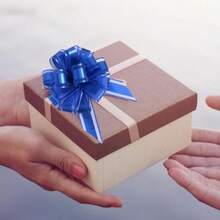 12PCS Blue Bows For Gift Wrapping Blue Bow Car Ribbon With Versatile Design For Wedding Events And Present Decorations  Syz - As Pic - View 6