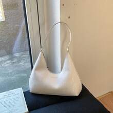 精致简约百搭的女士日常单肩包，2026新款，风格优雅 - 白色 - 查看 13