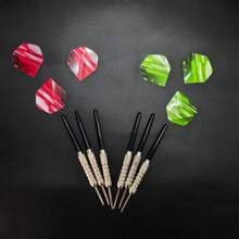 6件套精美飞镖套装，完美的飞镖练习套装 - 黑色 - 查看 6