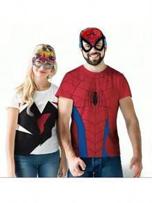 Marvel 1set/8pcs,Superhero Spider Man, Party Photography Props, Paper Glasses, Hero Themed Eye Accessories, Party Supplies, Superhero Paper Glasses, Birthday Party Photography Props Gifts, Suitable As Birthday Gifts, Teacher Gifts, Halloween, Christmas, Welcome Season, Party Decorations, Holiday Party Gifts, Holiday Party Essentials - Multicolor - View 6