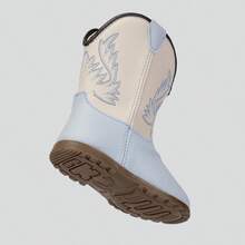 Baby Girl/Boy Texan Boot Set, Soft And Comfortable Baby Shoes + Cotton Socks FARMFUN - Mati dan Biru - View 7