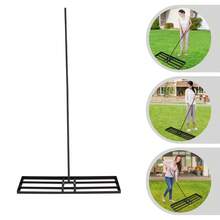 Miumaeov Lawn Leveling Rake, Lawn Leveling Rake For Yard, Lawn Leveler Tool, Lightweight Design Sleek Ergonomic Handle Multi-Scene Use For Lawn Patio Garden Compact Storage - 1pc Black - View 7