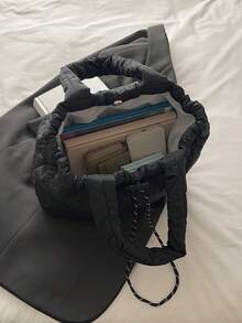 Large-Capacity Sweet Style Versatile Casual Women's Bag, 2026 New Model, High-End Single-Shoulder Bag - Black - View 11