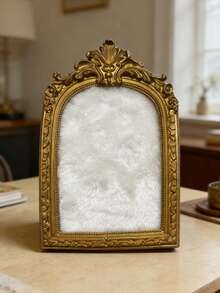 حامل عرض مجوهرات على الطراز الباروكي القديم من الراتنج، حامل قلادات وأقراط على سطح المكتب مع ظهر مخملي. خزانة عرض مجوهرات ديكورية مستطيلة، لا تحتاج إلى كهرباء. مناسب لديكور المنزل والغرفة والمكتب والمدرسة. - متعدد الألوان - مشاهدة 18