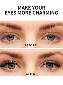 1支睫毛粘合密封二合一睫毛胶套装，单支睫毛胶套装，持久粘合睫毛嫁接套装，化妆工具，密封超强粘合力，DIY睫毛嫁接防水无刺激簇状睫毛胶，白色透明(5ml) - 白色 - 查看 10