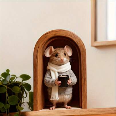 1/2/3pcsCute And Charming Mouse Hole Wall Stickers, Removable Self-Adhesive PVC Waterproof, Suitable For Decorating Stairs, Bottom Walls, Cabinets, And Refrigerators. A Fun Gift!