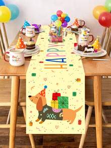 1件腊肠犬生日桌旗，趣味腊肠犬桌布，腊肠犬桌布，幼犬一周岁生日装饰，婴儿派对装饰，一周岁生日派对用品，婴儿派对礼品袋填充物，宠物爱好者家居装饰，生日装饰，幼犬生日派对用品，狗狗生日派对装饰，户外宠物友好型活动用品 - 臘腸狗-生日 - 查看 8