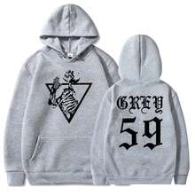G59 Skeleton  Hip Hop  Music Unisex Pullover Casual Comfortable Soft Print Autumn Fleece HoodiesSweatshirts - Xám - Xem 7
