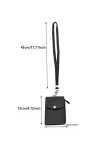 Zipper Card Holder, PU Material Multi-Card Slots Vertical Work ID Card, Bus Card, ID Card Pouch - Multicolor - View 11