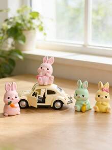 1pc 3D Cute Easter Bunny Candle Mold Reusable For Candle/Gypsum/Resin/Clay/Baking Silicone Mold Easter/Desktop/Car/Home Decor/DIY Craft Lovers - A - View 6