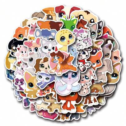 LPS Stickers, For Decorating Stationery, Water Bottles, Luggage, Refrigerators, Skateboards, Guitars