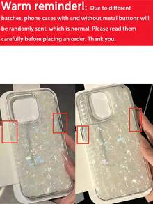 Funda de teléfono con patrón de concha láser de lujo, compatible con iPhone 17 Pro Max, 17 Pro, 16 Pro Max, 15, 14 Pro, 13, 12 Pro, 14, 16 Plus, 17 Air, 11, 13, marco protector resistente a los golpes - color - Ver 9
